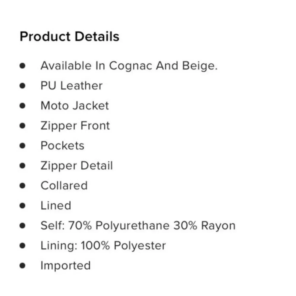 Fashion Nova Moto Jacket - Picture 4 of 5